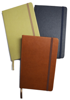 Faux leather journals in assortment of colors